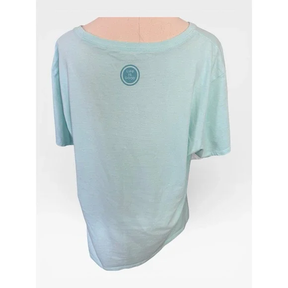 Life Is Good Women's T-Shirt XL 100% Cotton Graphic Tee - Picture 2 of 7